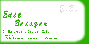 edit beiszer business card